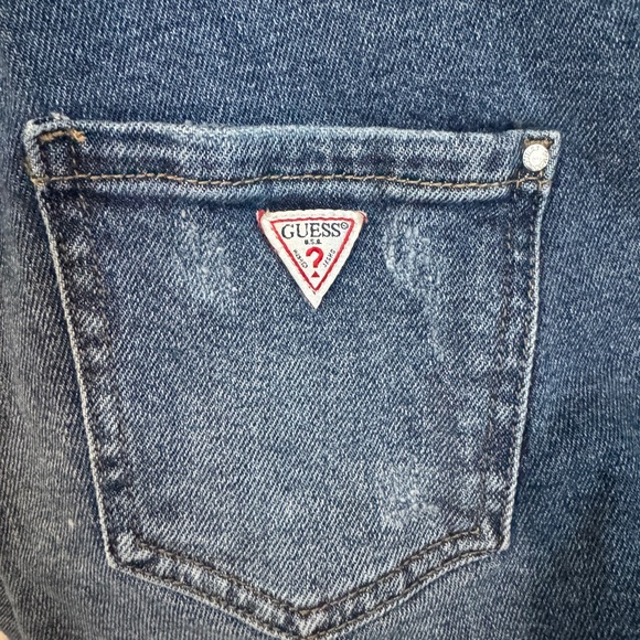 Guess Women’s Light Blue Denim Shortalls Size XS - Picture 3 of 4